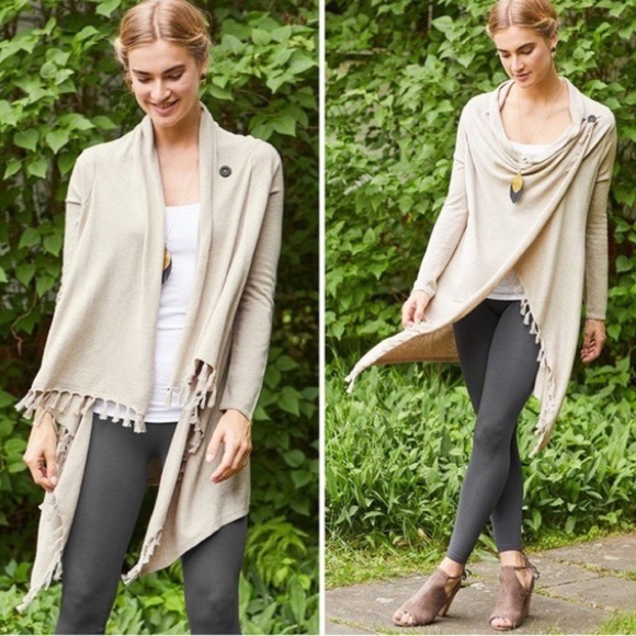 Matilda Jane - Overlapping Fringe Beige Cardigan - Picture 1 of 15